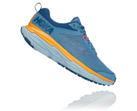 Hoka One One Challenger ATR 6 - Tenis Corrida Trilha Mulher Azuis | PT-O9cwYEB